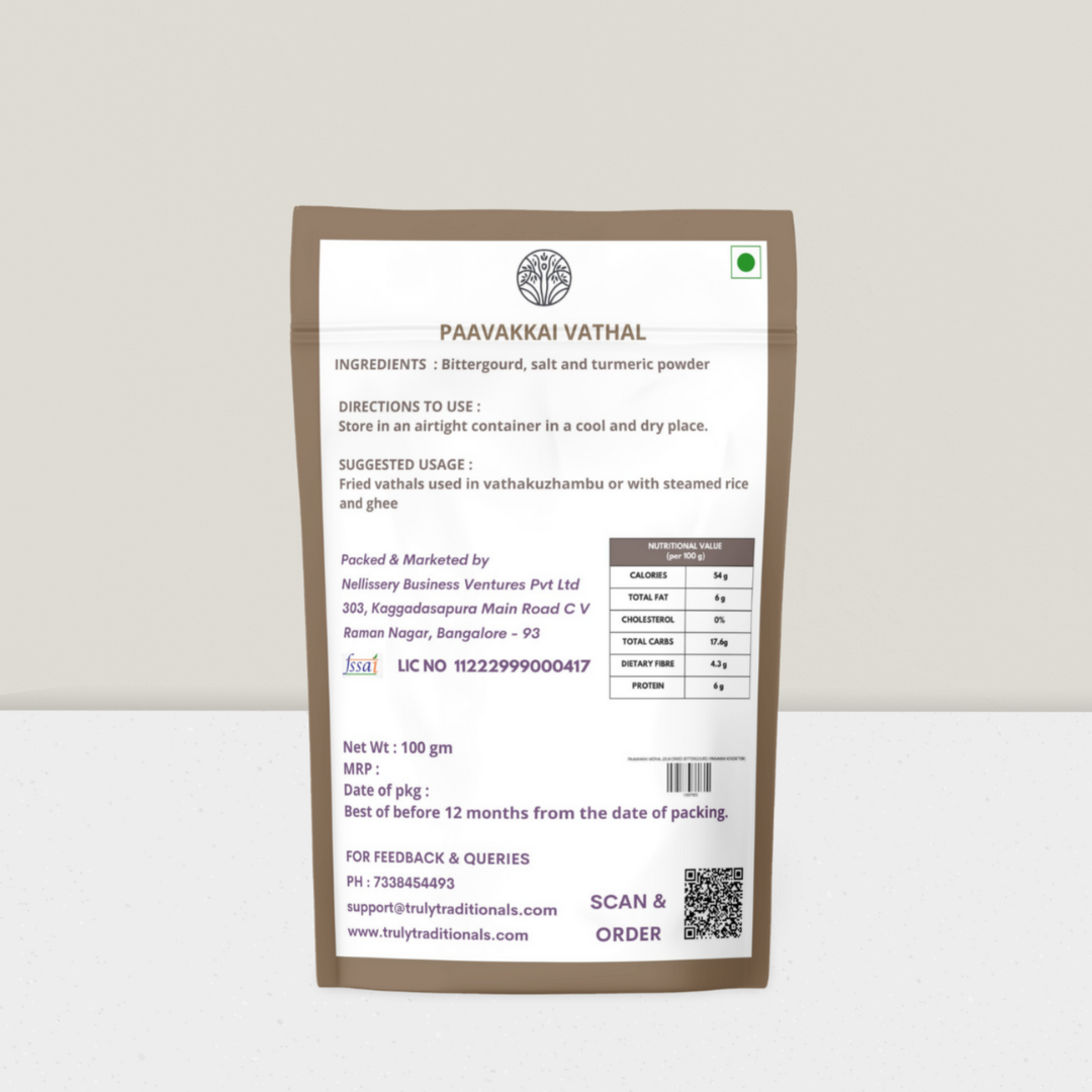 PAAVAKKAI VATHAL (SUN DRIED BITTERGOURD / PAAVAKKA KONDATTOM)