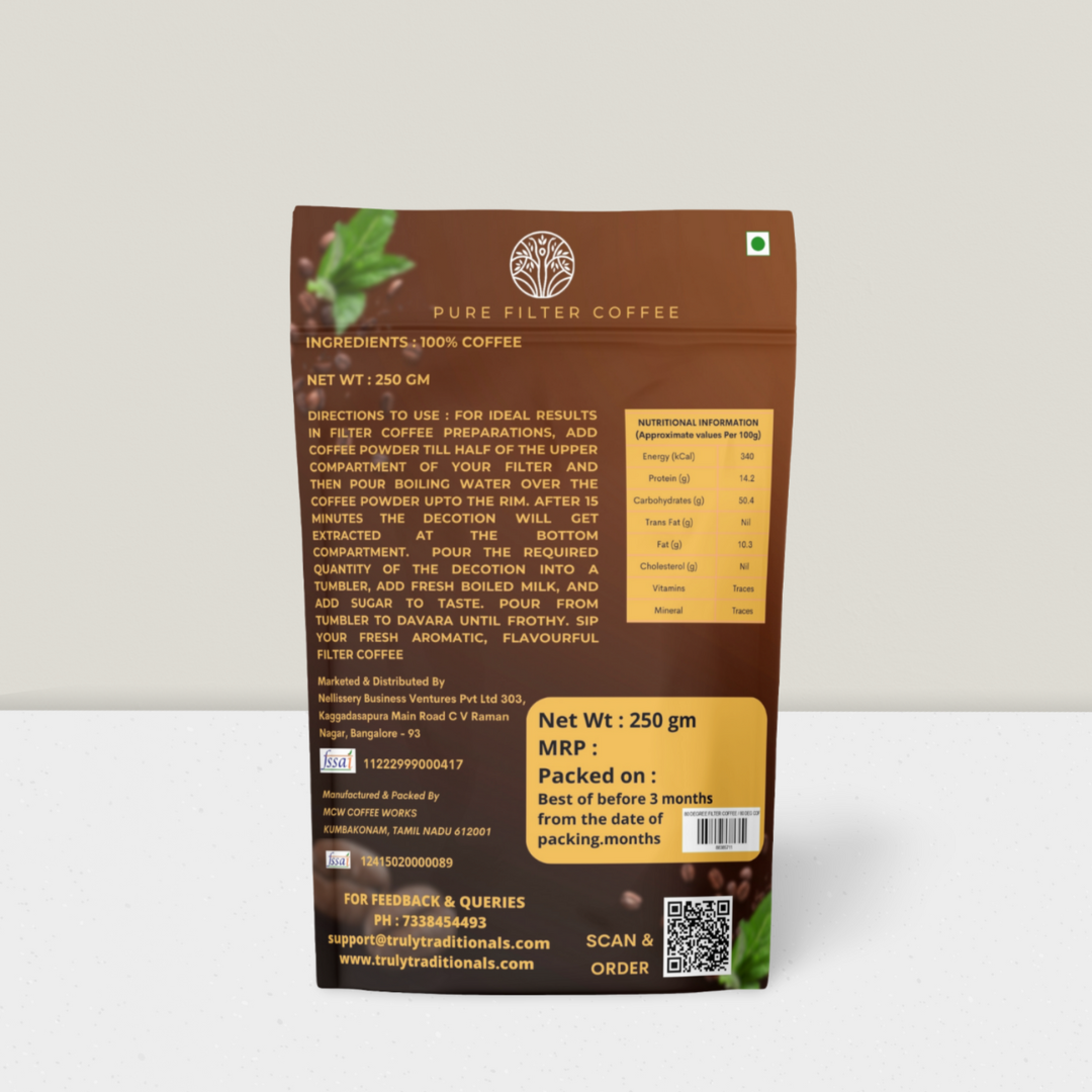 KUMBAKONAM DEGREE COFFEE - PURE COFFEE - NO CHICORY