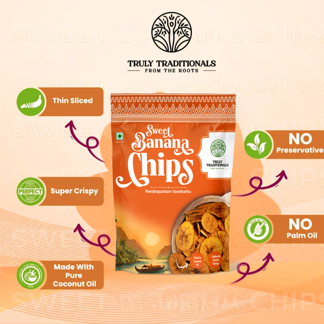 SWEET BANANA CHIPS (PAZHAM CHIPS)