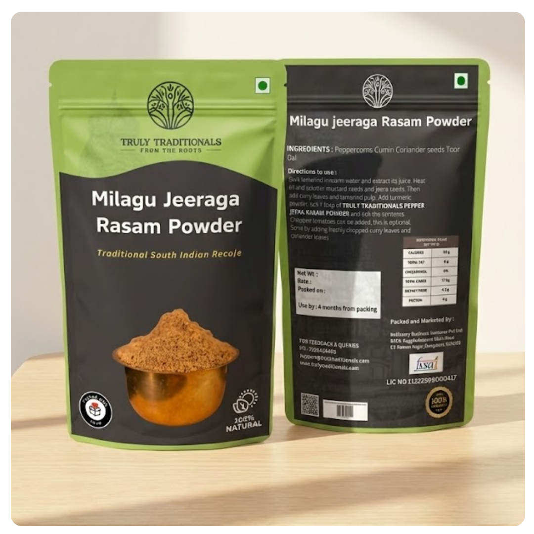 MILAGU JEERAGA RASAM PODI (PEPPER JEERA RASAM POWDER)