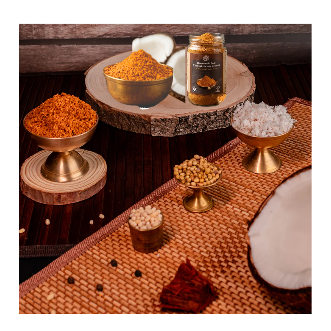 CHAMMANTHI PODI (COCONUT CHUTNEY POWDER)
