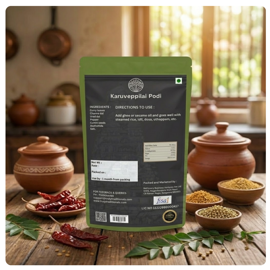 CURRY LEAVES POWDER (KARUVEPPILAI PODI)